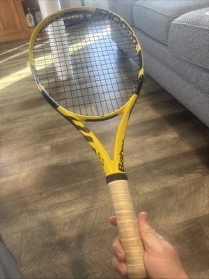 Babolat Pure Aero Jr 25 Tennis Racquet Junior Racket Yellow & Black 4'' 100 in²