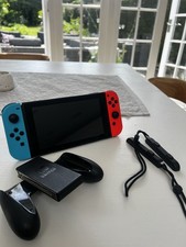 Nintendo Switch Console 32GB Neon Blue/Red Joy-Con, Grip & Straps Wi‑Fi 1080p