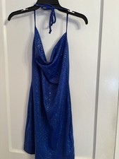 Nasty Girl NWT Royal Blue Sequin Dress Size 12