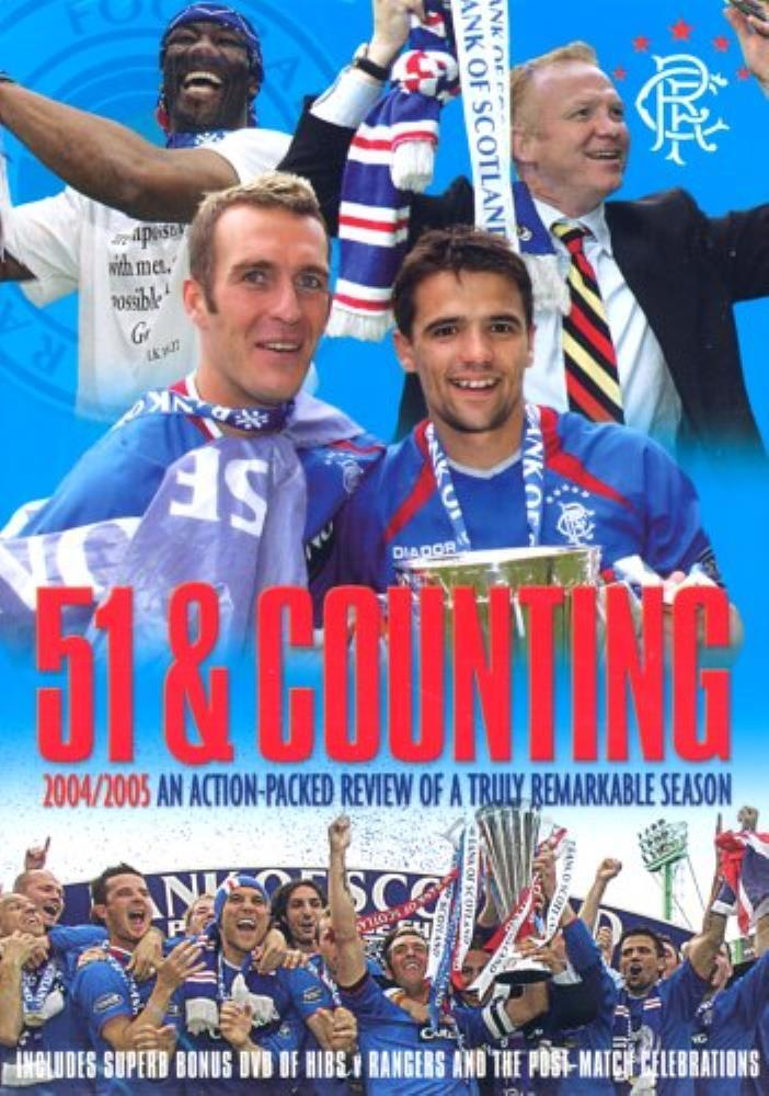 Rangers FC 51 and Counting DVD (2005) FREE SHIPPING