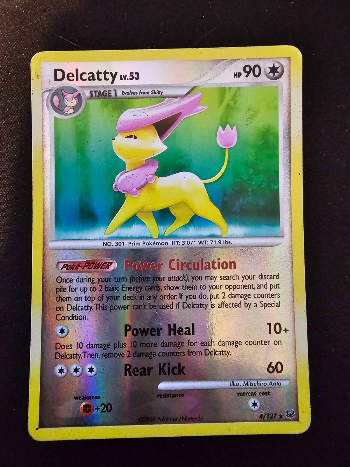 Delcatty 4/127 - Platinum - Reverse Holo - Pokémon TCG - (HP)