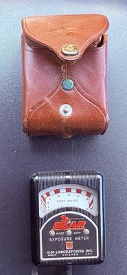 Skan Camera Exposure Meter G M Laboratories w/Leather Case Vintage Photography