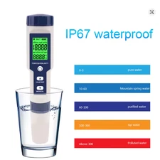 5-in-1 Digital PH TDS EC Salinity Temperature Meter Multifunction Tester