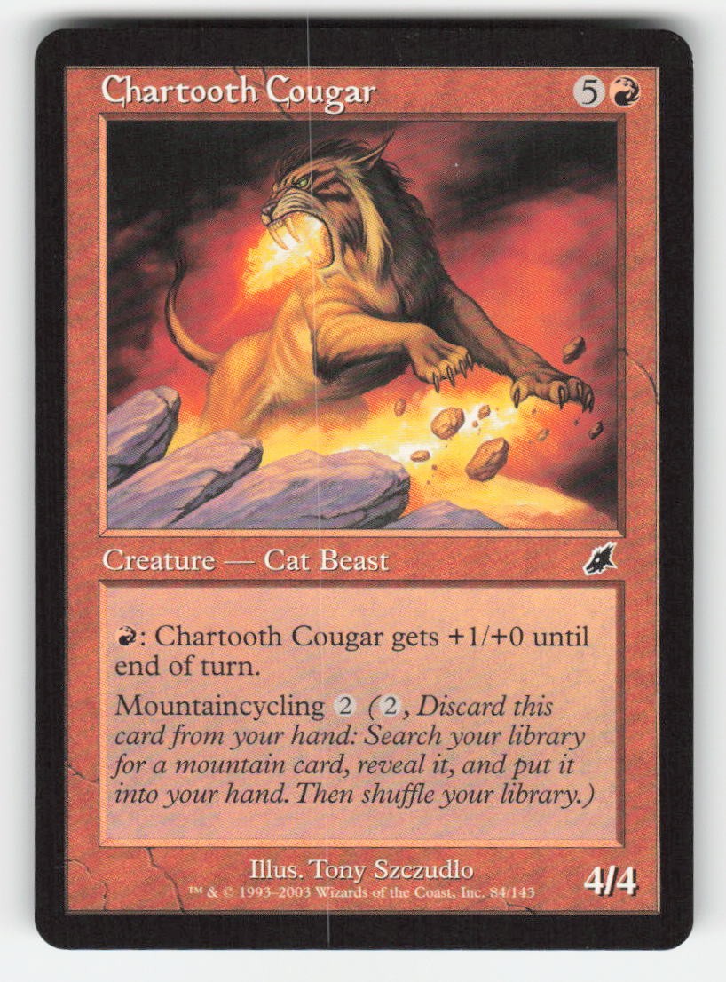 2003 Chartooth Cougar Scourge 84 MTG