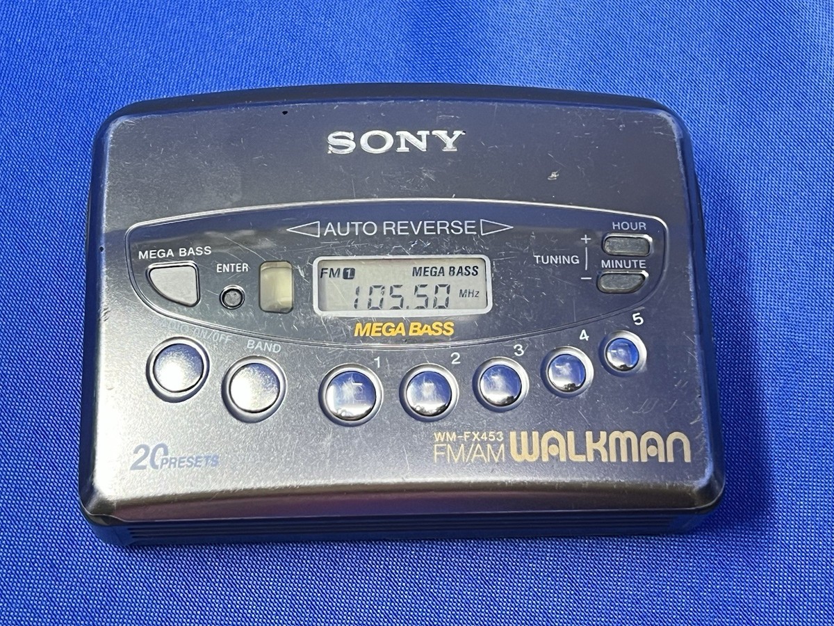 Sony Walkman WM-FX453 AM/FM Cassette Player MEGA BASS TAPE DOES