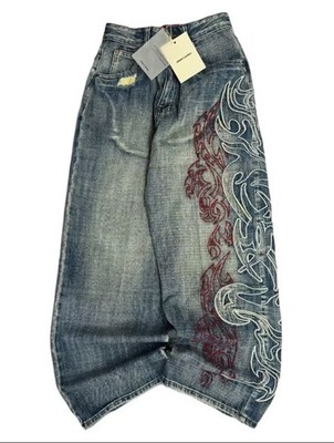 Y2K Vintage Baggy Hip Hop Wide Leg Jeans M