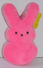 Peeps Bunny Pink Plush 12  Stuffed Animal Easter Peeps