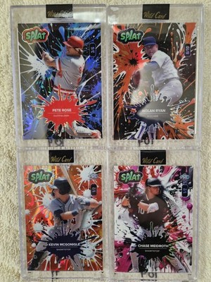 Wild Card Splat Baseball Trading Card Lot Pete Rose Nolan Kevin McGonigle