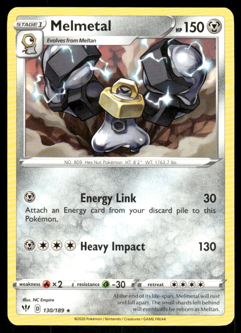 Melmetal 130/189 - Darkness Ablaze - Rare NM