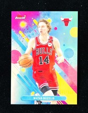 2025-26 Topps Finest Matas Buzelis Common Sky Blue Refractor 245/350