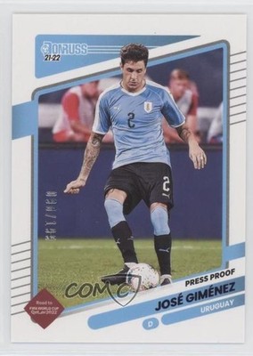 2021 Donruss Road to Qatar Press Proof Purple /199 Jose Maria Gimenez #171 0p73