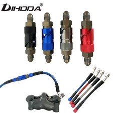 Universal Motorcycle Brake Line Hose Fluid Quick Release Connect Fitting Adapter