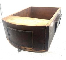 English Fusee Clock Case Box - Back Box for Dial Clock with Access Panels C1900