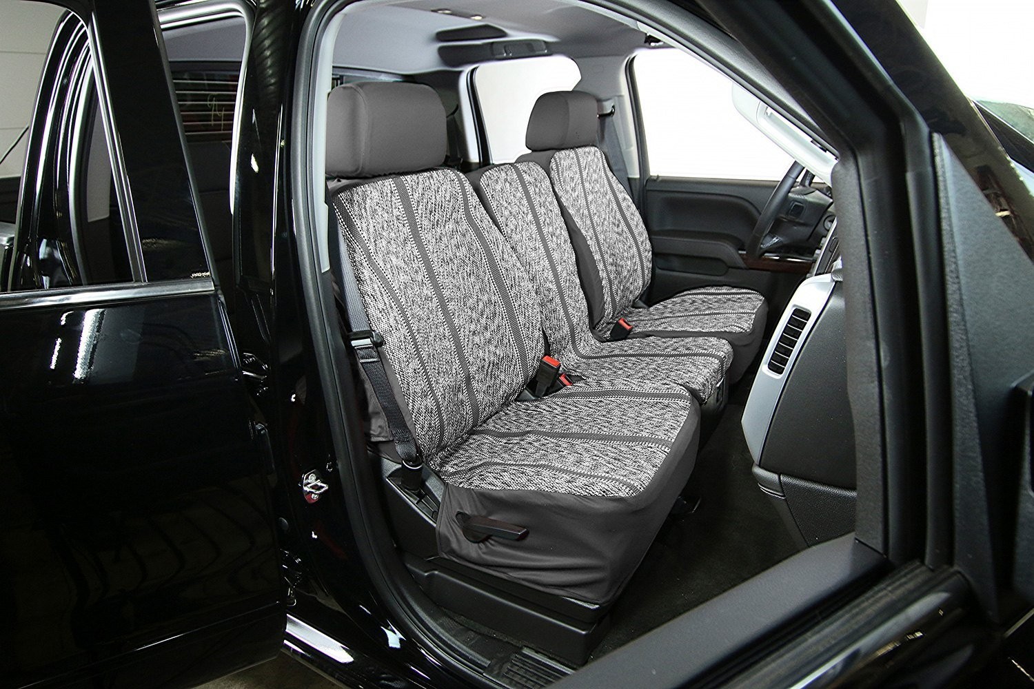 For Ford Windstar 03 Saddleman Saddle Blanket 1st Row Gray Custom Seat Covers