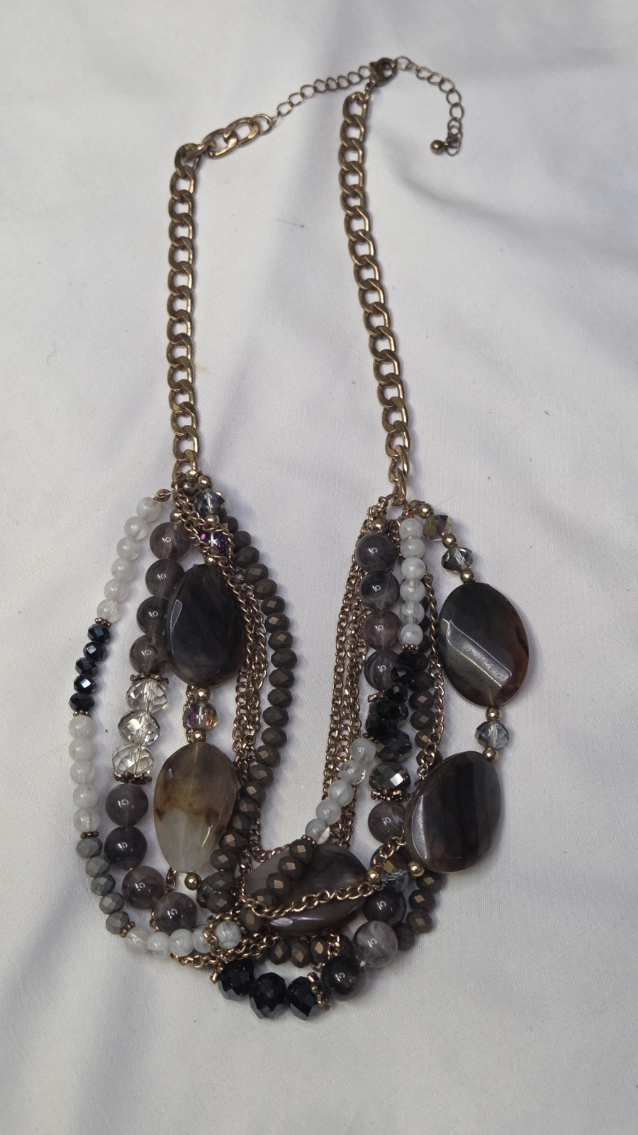 Vintage, Multi-Strand, Multi-Stone, Statement Nec… - image 1