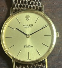 Rolex Cellini Men Watch Mechanic Very Good Condition 34mm 18ct Yellow Gold
