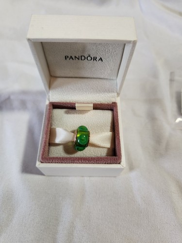 100% Authentic Pandora #750405 14k Solid Gold And Murano Glass Retired