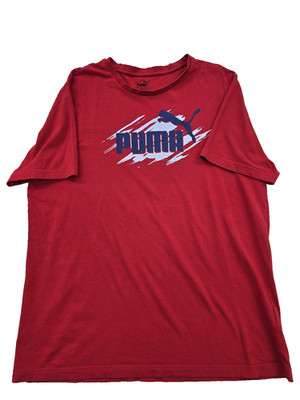 Puma Men's Red XL Short Sleeve Crew Neck T-Shirt