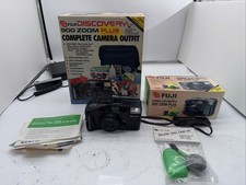 Fuji Discovery 900 Zoom Plus Date Point  Shoot 35mm Film Camera 38-85mm W Box