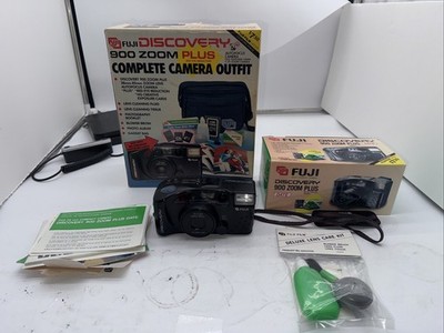 Fuji Discovery 900 Zoom Plus Date Point & Shoot 35mm Film Camera 38-85mm W Box