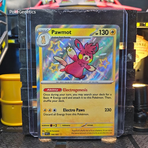 Pawmot Shiny Paldean Fates Pokémon TCG 144/091 Scarlet & Violet Ultra Rare