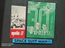 Vintage NASA Apollo 17 Booklet  8 Pages  And Brochure  6 pages 