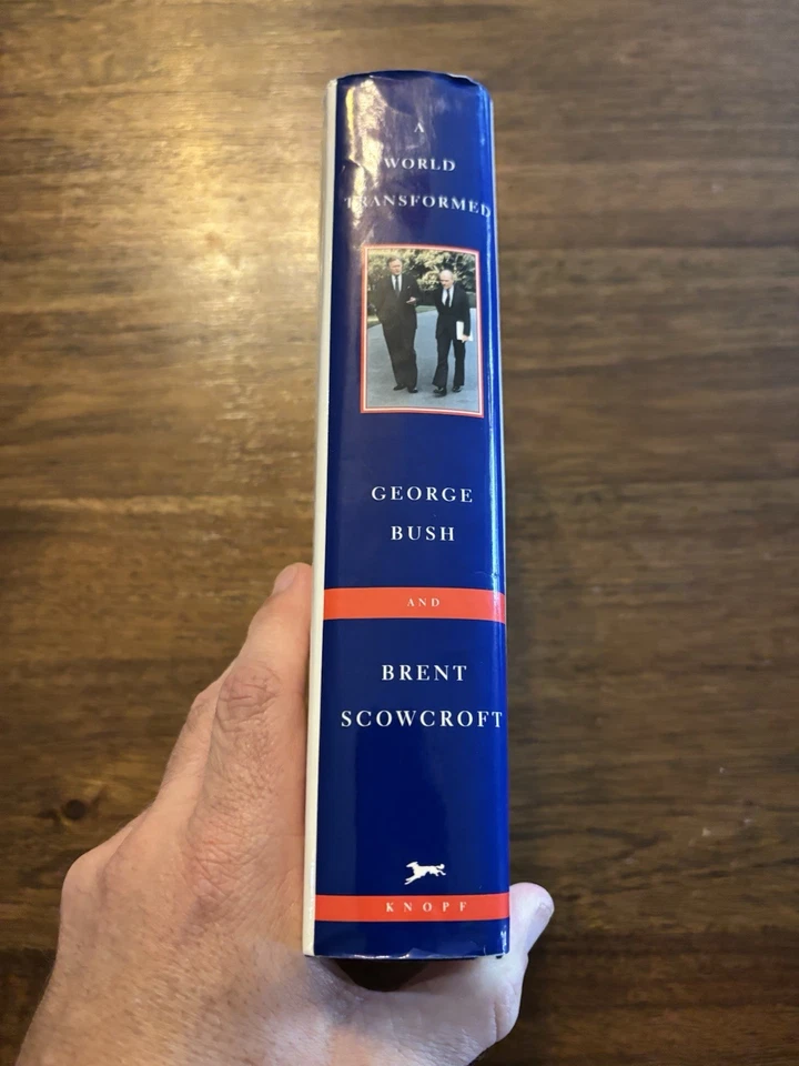 SIGNED x2 A World Transformed George HW Bush Brent Scowcroft 1st Edition 1998 HC - Image 4 of 4