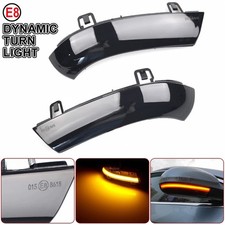 Dynamic LED Rearview Mirror Turn Signal Light - Two-Piece Universal Car Mirror