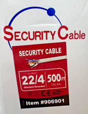 500ft 22/4 Stranded Shielded Security Alarm Cable 22AWG CCA New in Box