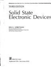 Solid State Electronic Devices Hardcover Ben G. Streerman
