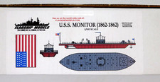 Flagship Models USS Monitor 1862 1:192 Ironclad American Civil War Hampton Roads