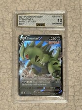 2021 Tyranitar V Pokémon SWSH Battle Styles #97 AGS 10 GEM MT