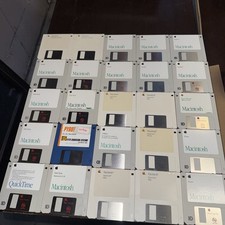apple macintosh System Tools and Utilities Install 3.5"Floppy Disks 1990 Vintage