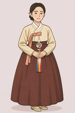 Beautiful Korean Traditional Round Embroidery Norigae