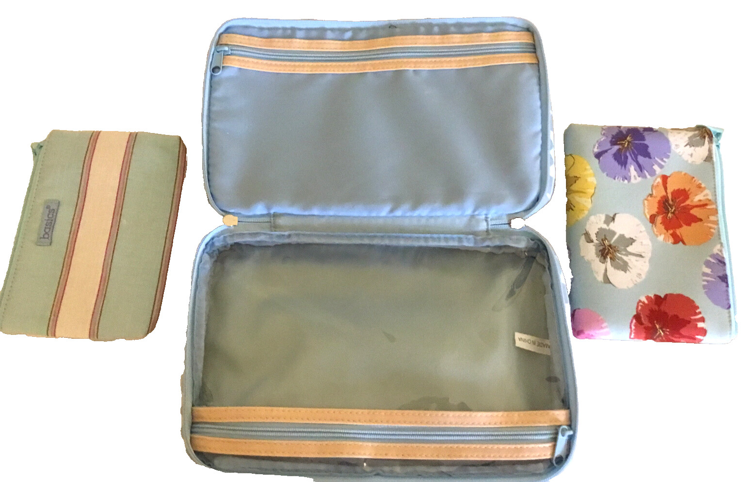 BASICS Travel Cosmetic Bag Makeup Case Pouch Toiletry Hanging Organizer