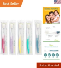 Extra Soft Toothbrush 10 Pack Individually Wrapped Gentle Oral Care Travel