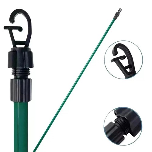 Línea de lavado extensible de alta resistencia de 2,4 M poste de apoyo para ropa de jardín al aire libre - Imagen 13 de 53
