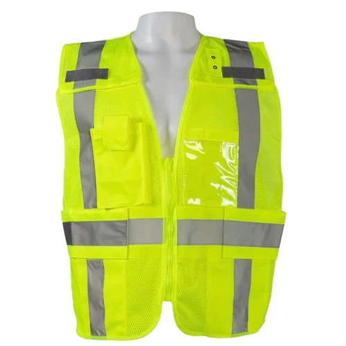 New PETRA ROC LVM2-LPSV Hi-Vis ANSI Class 2  Safety Vest, SIZE Regular S-XL - product listing photo