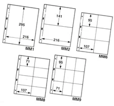 10 Ct A4 Cosmic Multi Master Sleeve Pocket Pages - Postcards, Trading Cards, etc