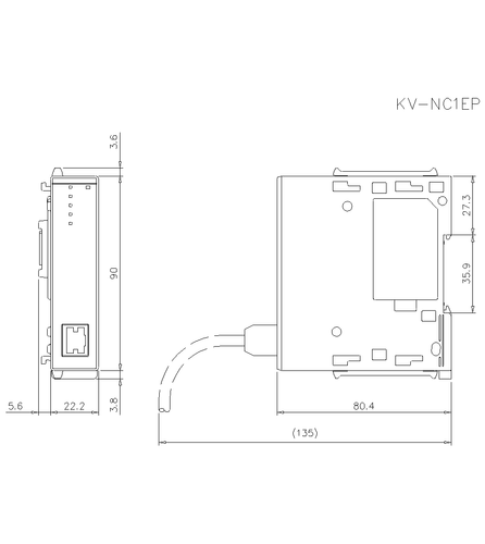KEYENCE KV-NC1EP PLC Unit Module New  shipping - Picture 10 of 10