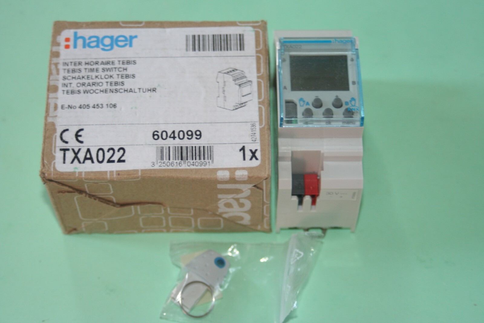 Inter horaire tebis txa022 Hager 604099 programmable programmable rail DIN KNX