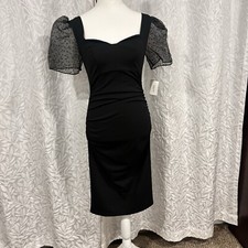 David  s bridal formal modest black dress NWT