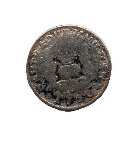 1740 Shipwreck Spanish Mexico 4 Reales Genuine 1700's Colonial