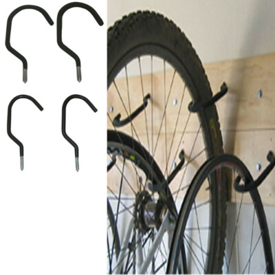 4 Pcs Jumbo Bike Bicycle Hooks 2 Large 2 Small Hooks Ceiling