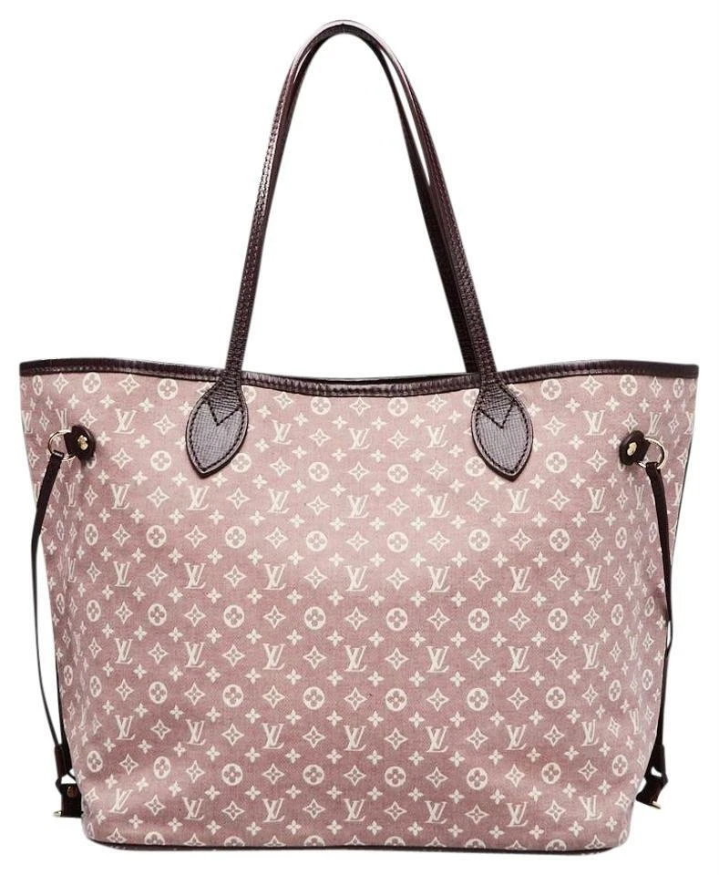 Louis Vuitton Neverfull mm Sepia Bordeaux Mini Lin Idylle Tote Bag