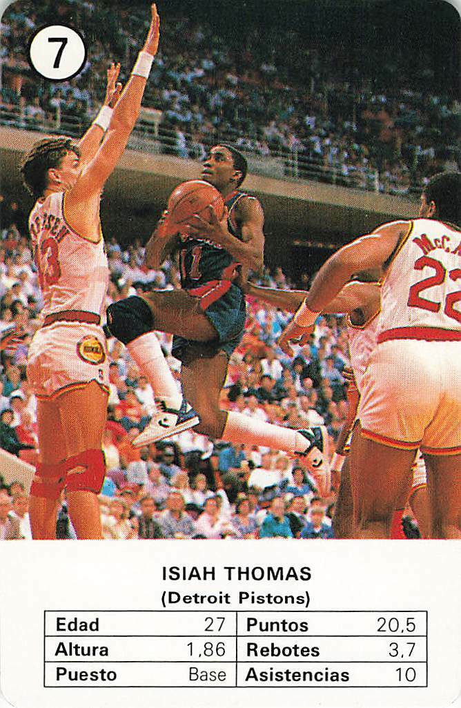 ISIAH THOMAS 1988 FOURNIER ESTRELLAS NBA  #7