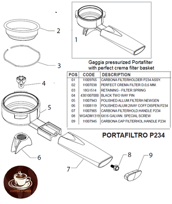 x Gaggia Classic JET SWIRL Black WAY PIN Australia