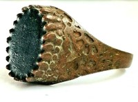 EXTREMELEY ANCIENT ROMAN BRONZE RING RARE ARTIFACT AUTHENTIC