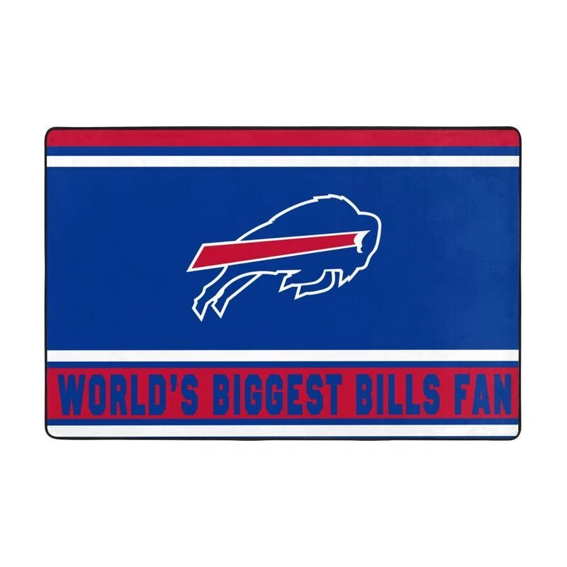 World's Biggest Buffalo Bills Fans Carpet Anti-skid Floor Rug