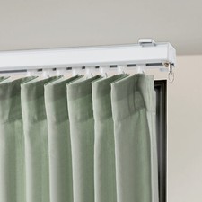 12-18ft Curtain Hanging Track System Track Kit with Hooks Wall Mount NEW